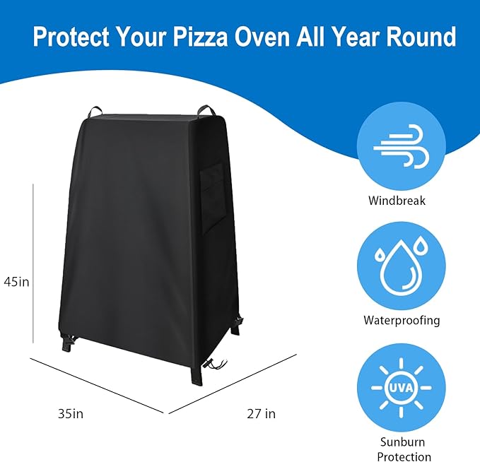 Ninja Woodfire Outdoor Grill Cover,with Pockets,Fit for Ninja Stand OG701/OG751/OG850/OG951, Grill Cover