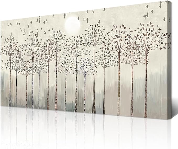 Wapluam Large Canvas Wall Art For Living Room Framed Wall Deco For Office Modern Bedroom Room Wall Decorration Scenery Abstract Wall Paintings Canvas Prints Pictures Artwork Boho Home Decor 30X60in