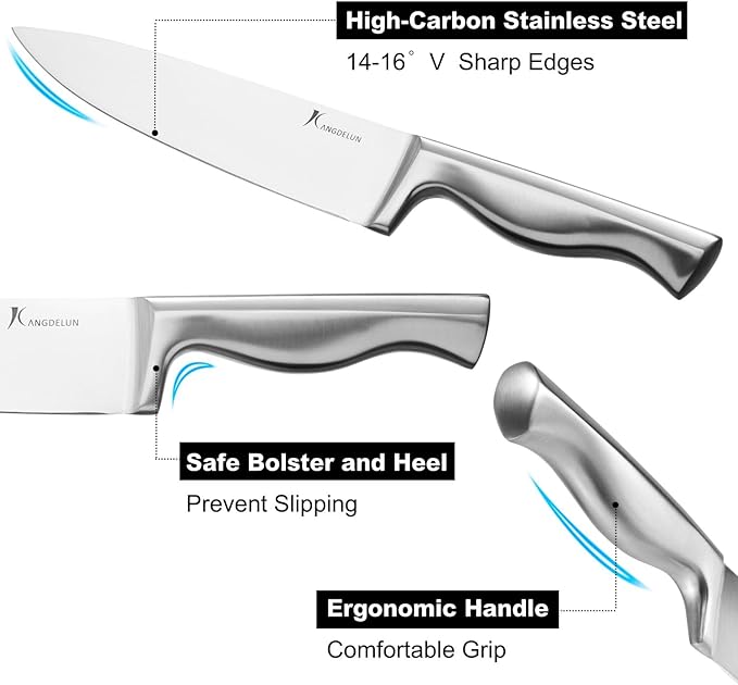 15-Piece Ultra Sharp Kitchen Knife Set with Wooden Block