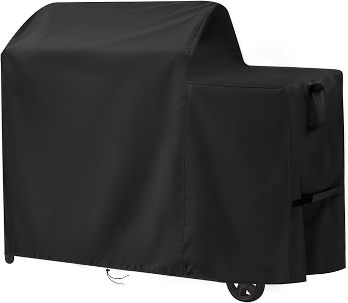 Grill Cover for Traeger Woodridge Electric Wood, 600D Waterproof Cover for Traeger Woodridge Grill, Pellet Smoker Grill Covers Accessory, 52" L x 28" W x 46" H