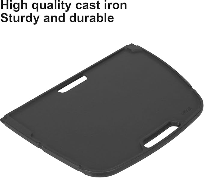 Cast Iron Reversible Griddle for Napoleon Gas Grill All TravelQ 285 Series, for Napoleon Travelq 285 Accessories Pro285x, PRO285X-BK, PRO285, PRO285-BK, TQ285X, TQ285X-1, TQ285X-BL, Non-Stick
