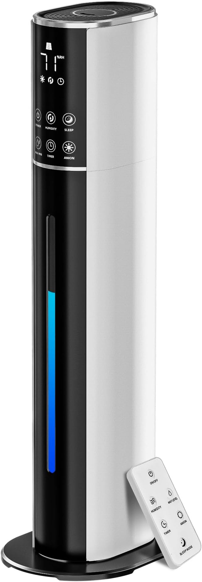 Large Humidifier for Bedroom,9L/2.5Gallon Cool Mist Humidifier with Humidistat,360°Nozzle, 350ML/H Big Mist Level,Cover up to 550ft²,Plant Quiet 30db humidifier with essential oil diffuser