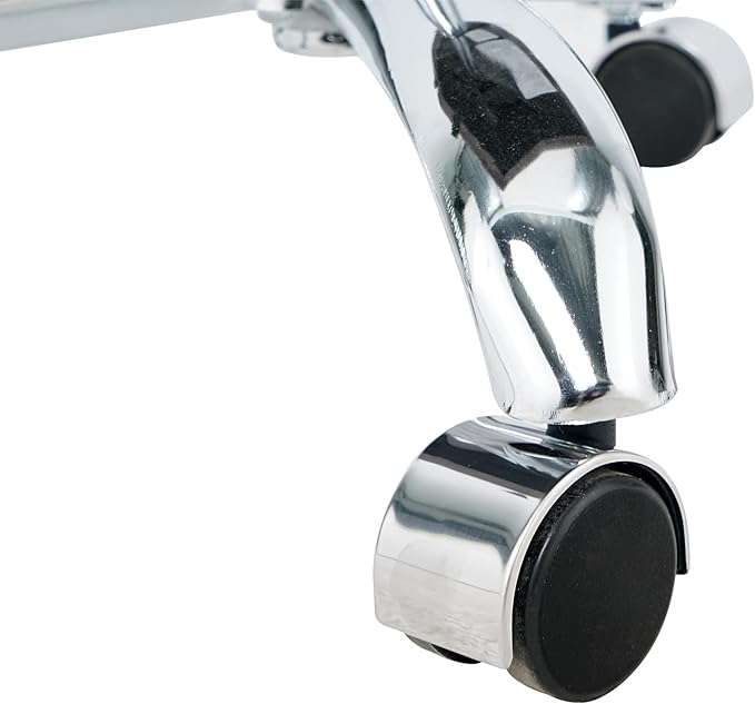 Furnimart 360° Swivel Rolling Desk Chair, Height Adjustable Vanity Chair with Silver Legs, Cute Task Chair with Wheels for Dorm Bedroom Studying Small Places (Velvet Gray)