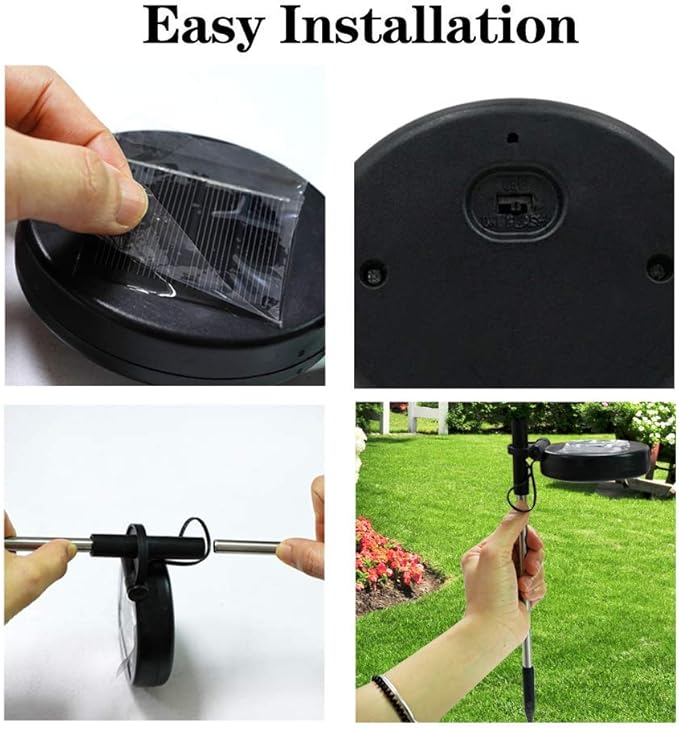 Anordsem Solar Garden Lights Outdoor: Fireworks Light Waterproof for Yard Decorations - LEDs Sparkler Stick Powered for Pathway Lawn 2 Pack - Twinkle Fairy Lamp Multi-Colored Patio Walkway Party DIY