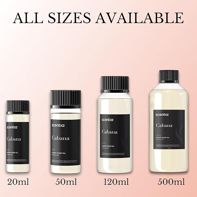 Hotel Diffuser Oil Inspired by The Ritz Carlton Hotel Scent - 20 mL 0.67 fl oz - Fragrance Oil Blend Botanical Jasmine, Bergamot & Fresh Marine Notes for Aromatherapy Diffusers - Cabana