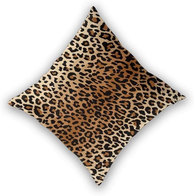 BETGINY Leopard Throw Pillow Cover 20 X 20 Inch Pack of 2, Cheetah Print Pillow Covers Square Cushion Faux Animal Skin Pillowscase for Bedroom Home Sofa Decoration