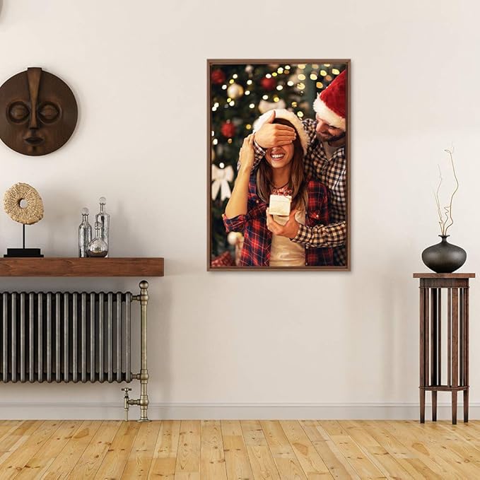 wall26 Framed Custom Canvas Wall Art for Living Room, Bedroom Canvas Prints for Home Decoration Ready to Hang - 24"x36", Natural Frame