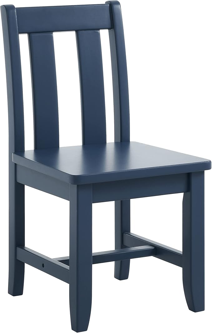 MUSEHOMEINC Kids Wooden Chair for Toddlers, Toddler Chair for Playing or Activity, Set of 2, Activity Chair for Children/Kids Wooden Chair/Preschool Furniture/Gift for Boys Girls. (Blue, Chair)