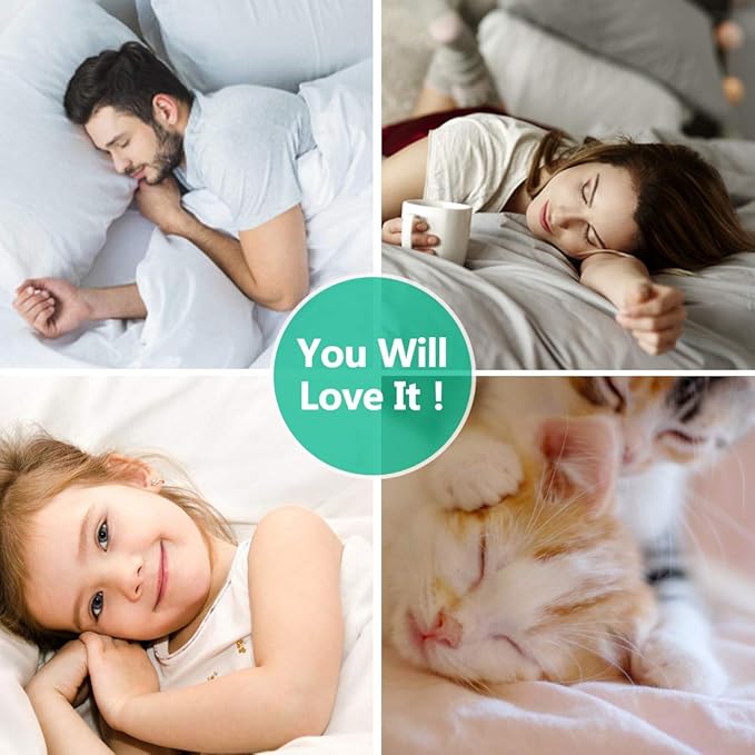 COHOME Mattress Topper Full 1300 GSM Extra Thick Cooling Mattress Pad 400TC Cotton Top Plush Down Alternative Fill Pillow Top Mattress Cover with 8-21 Inch Deep Pocket (54x75 Inches, White-Luxury)