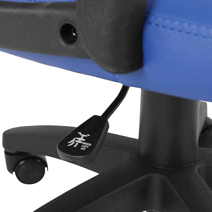 Modern-Depo Gaming Chair for Teenagers Juniors, High Back Ergonomic Swivel Racing Computer Chair, Height Adjustable Students Computer Chair, Blue