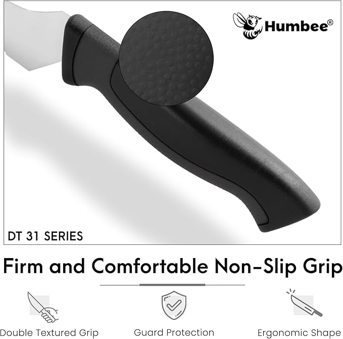 12-Inch Offset Serrated Bread Knife, Premium High Carbon Stainless Steel Blade Knife for Bread with Ergonomic Handle, NSF Certified, DT-31 Series, Black