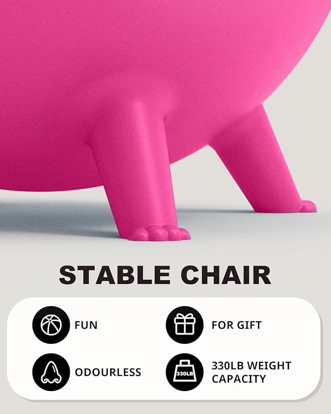 Trideer Flexible Seating for Classroom Elementary, Yoga Ball Chairs for Kids, Wobble Chair of School Supplies for Sensory Kids, Student Desk Chairs for Homeschool (Pink, 55cm)