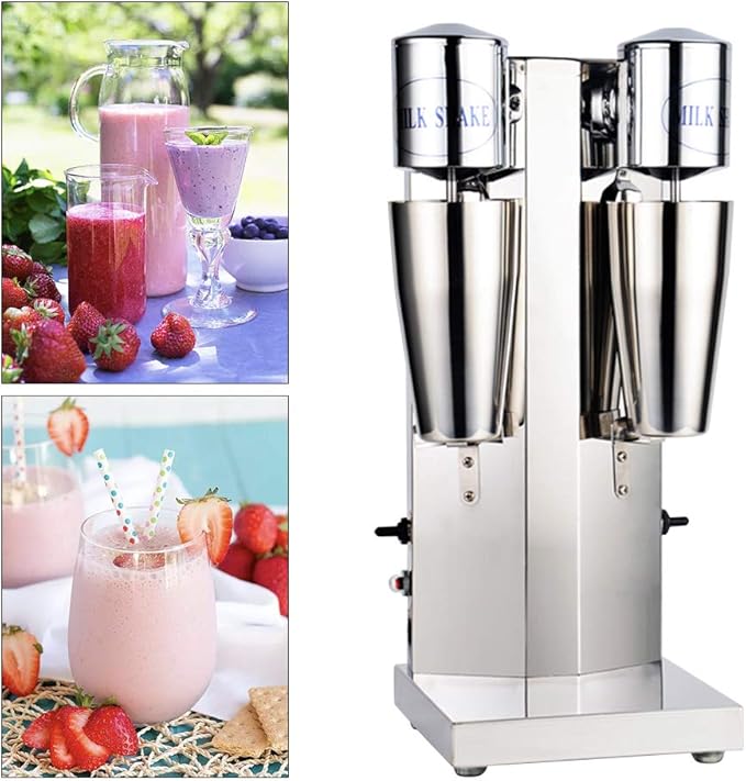 DYRABREST 180W Commercial Electric double milk shaker Maker Drink Mixer Shake Machine Smoothie Milk Ice Cream 650ML