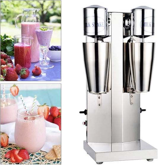 DYRABREST 180W Commercial Electric double milk shaker Maker Drink Mixer Shake Machine Smoothie Milk Ice Cream 650ML