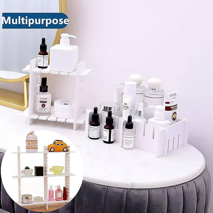 Drawer Divider,Adjustable Drawer Dividers Organizers for Baby Clothes, Underwear,Sock,Expandable Office Dresser Bathroom Desk Kitchen Separators Organizer (8 Pcs White)