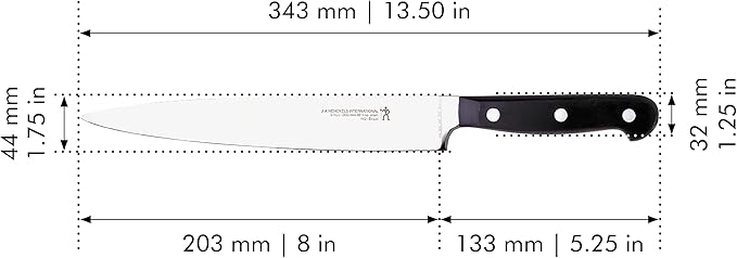 HENCKELS Classic Razor-Sharp 8-inch Carving Knife, German Engineered Informed by 100+ Years of Mastery