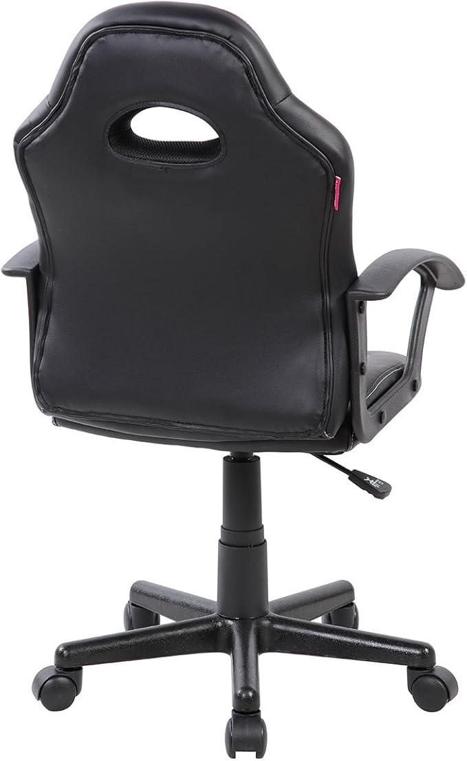 Techni Mobili Kid's Gaming and Student Racer Chair with Wheels, Red 22D x 21.25W x 35.25H in