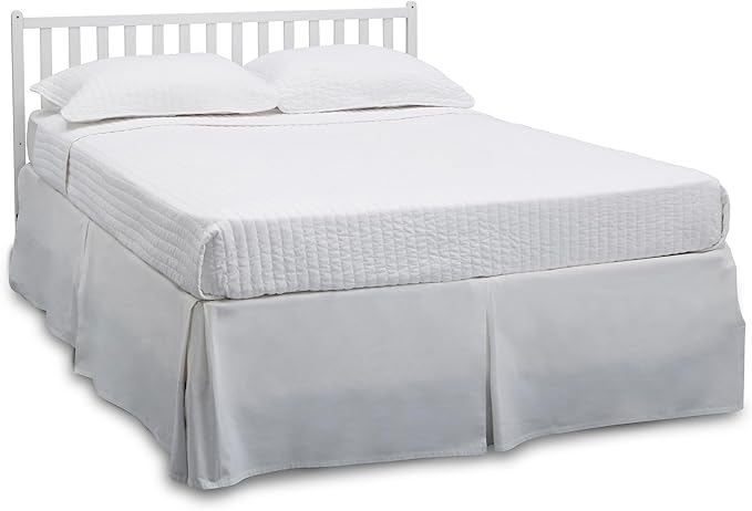 Delta Children Heartland 4-in-1 Convertible Crib - Greenguard Gold Certified, Bianca White