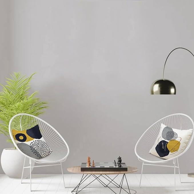 Jartinle Yellow Grey Abstract Throw Pillow Covers 20x20 Mid Century Modern Accent Geometric Pillow Covers Minimalist Set of 4 for Couch Home Décor