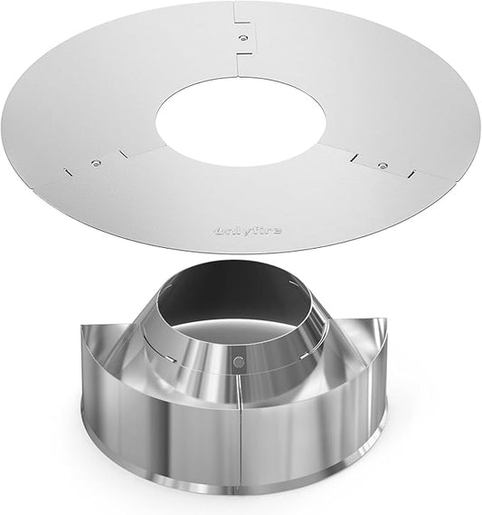 onlyfire Charcoal Basket, BBQ Whirlpool Stainless Steel Ash Basket with Water Reservoirs Charcoal Heat Controller Charcoal Grill Cone for 22”/26” Weber Kettle Charcoal Grills