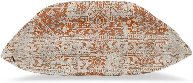 Fall Pillow Covers 16x16 Set of 2, Burnt Orange Boho Decorative Throw Pillows Ethnic Vintage Farmhouse Bohemian Carpet Pattern Pillow Cases Linen Gifts for Couch Sofa Outdoor Decor