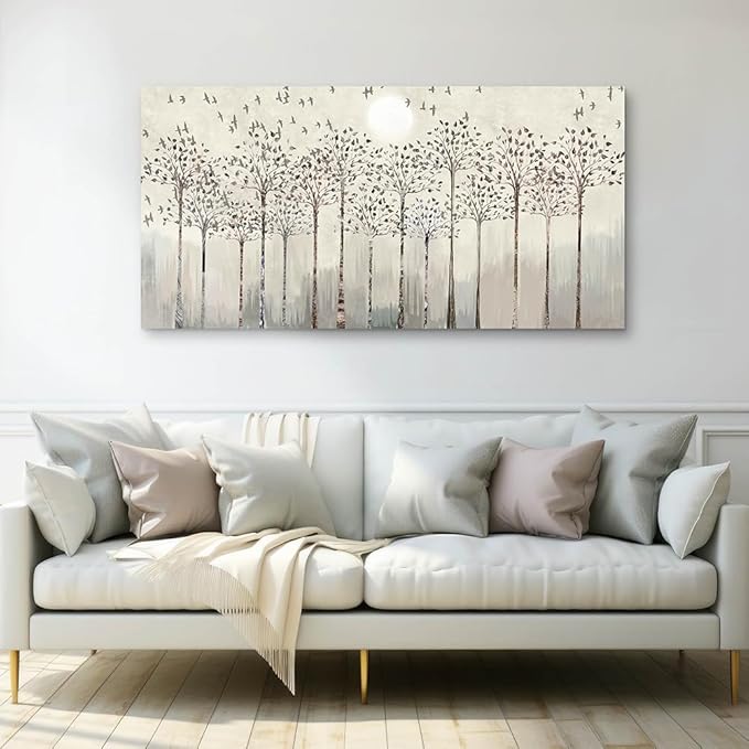 Wapluam Large Canvas Wall Art For Living Room Framed Wall Deco For Office Modern Bedroom Room Wall Decorration Scenery Abstract Wall Paintings Canvas Prints Pictures Artwork Boho Home Decor 30X60in