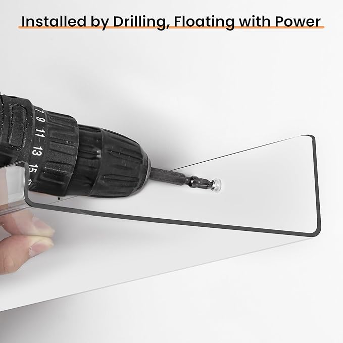 upsimples 2-Pack Acrylic Floating Hat Shelves, Wall-Mounted Hat Holder Fits up to 40 Hats - Hat Organizer for Baseball Cap Storage in Closet, Bedroom, Entryway, and Laundry Room