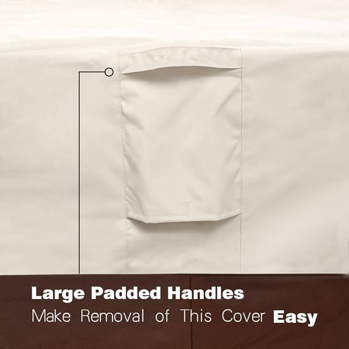 Vailge Waterproof Patio Furniture Set Cover with Padded Handles, Patio/Outdoor Table Cover, Patio/Outdoor Dining Rectangular Table Chairs Cover Medium