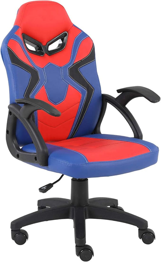Modern-Depo Gaming Chair for Teenagers Juniors, High Back Ergonomic Swivel Racing Computer Chair, Height Adjustable Students Computer Chair, Blue