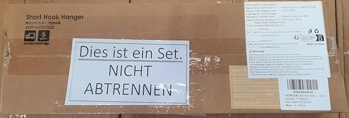 SHIMOYAMA Non-Slip Metal Clothes Hangers - 5 Pack, Space-Saving Short Neck Hangers for T-Shirts, Dresses, Tank Tops, Jackets (Black)