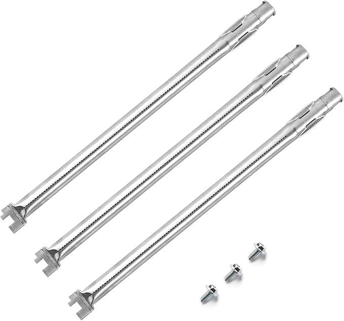 Grill Burner Tube 19.5 Inch Replacement for Weber Genesis 300 Series, Genesis E310 E320 E330 S310 S320 S330 Gas Grills, 62752 LP 3 Burners Tube Set Fits Up Front Control