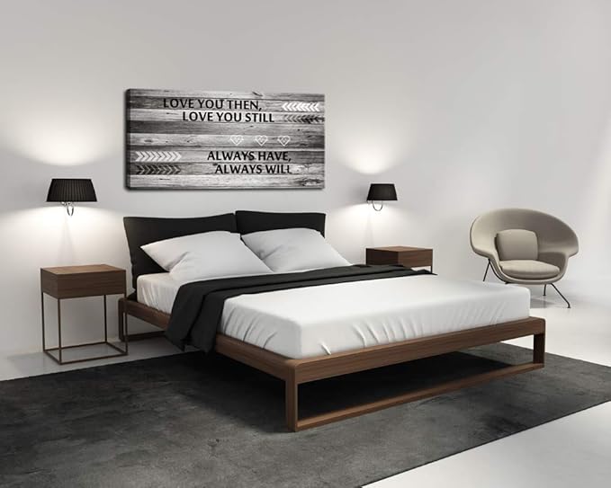 A71874 Canvas Wall Art Love You Still Large Wall Art (Ready to Hang) for Master Bedroom Wall Decor (28inchx56inch)