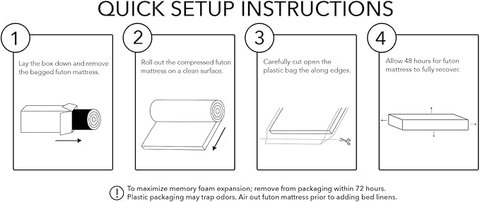 Mozaic Full Size 8-Inch Cotton Twill Gel Dual Memory Foam Futon Mattress, Blue