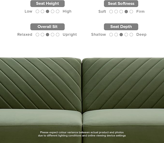 mopio 76.8" Futon Sofa Bed, Small Couch, Sleeper, Loveseat, Mid Century Modern Futon Couch, Sofa Cama, Couches for Living Room (Olive Green Premium Velvet)