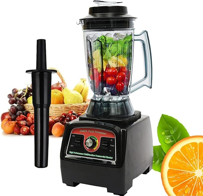 DNYSYSJ 2800W Professional Blender for Kitchen Commercial Countertop Smoothie Blender Electric Mixer Juicer Food Professor Machine with 3.9L Capacity Jar