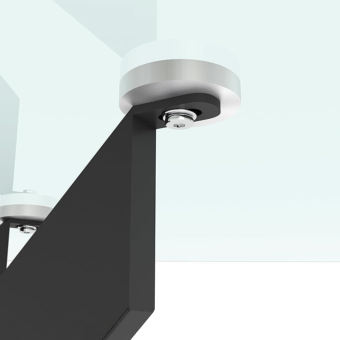 Rectangular Glass Dining Table, Tempered Glass Tabletop and Metal Legs, Modern Style Glass Kitchen Table for Home, Kitchen, Dining Room (Clear, 52'')