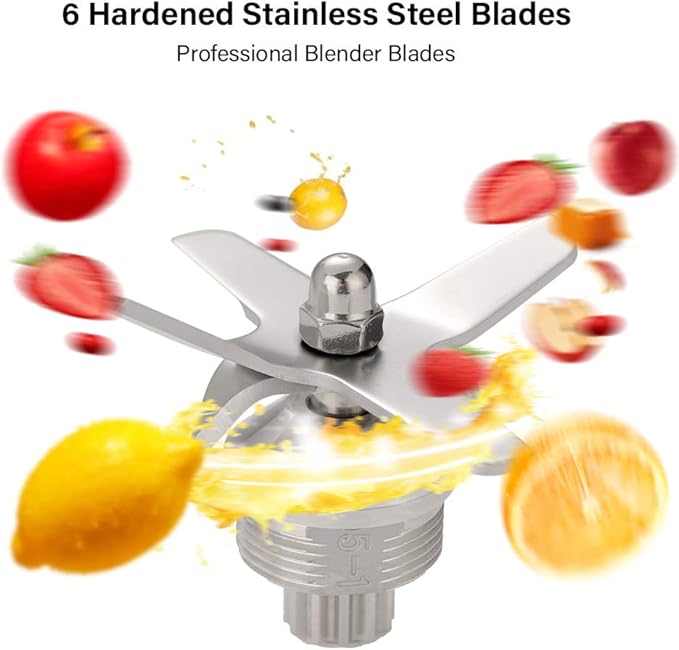 Professional Countertop Blender with 2200-Watt Base, Shakes and Smoothies Blender,Built-in Timer,High Power with 2L Jar