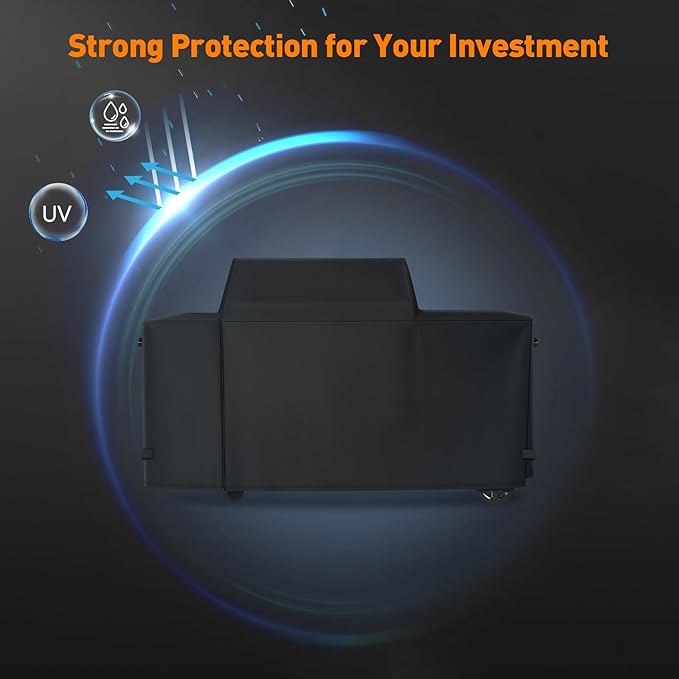 Heavy Duty 600D Polyester Cover Compatible with Traeger Grills BAC776 Woodridge Pro and Woodridge Elite Grills Replacement Covers Full-Length All Weather Grill Accessory