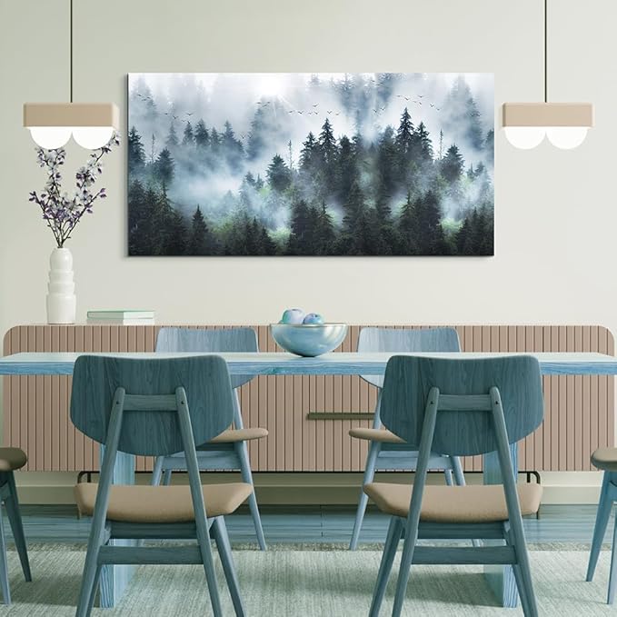 DZRWUBHS Large Size Abstract Canvas Wall Art For Living Room Wall Decorations For Bedroom Office Wall Decor Abstract Mountain Wall Painting Framed Pictures Artwork Farmhouse Home Decor Art 30"X60"