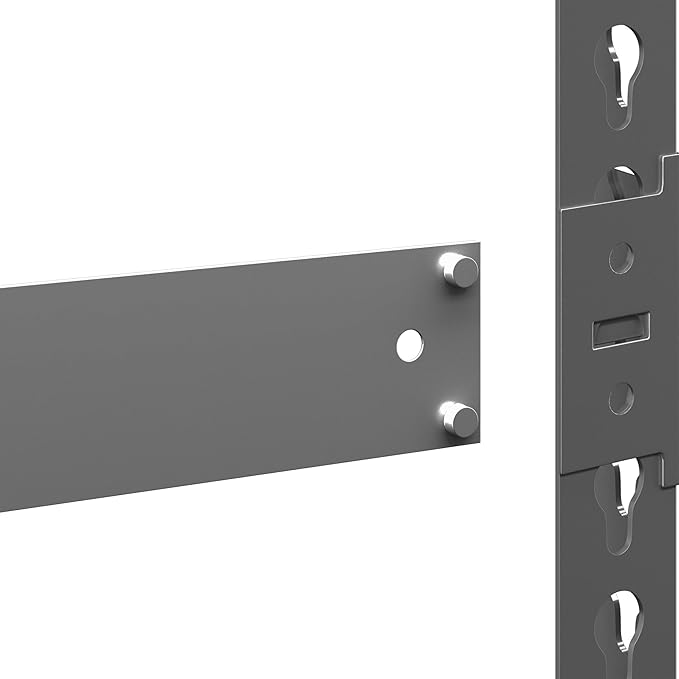 Yaheetech Storage Shelves 5 Tier Garage Shelving Heavy Duty Garage Shelves Adjustable Metal Shelving Unit Utility Rack Industrial Shelving for Warehouse Pantry Closet, 27.5"W x 12"D x 60"H, Dark Gray