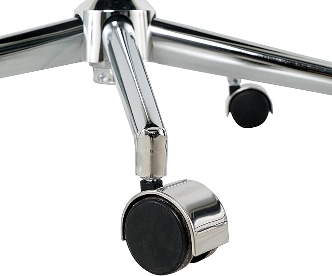 Furnimart 360° Swivel Rolling Desk Chair, Height Adjustable Vanity Chair with Silver Legs, Cute Task Chair with Wheels for Dorm Bedroom Studying Small Places (Teddy Gray)