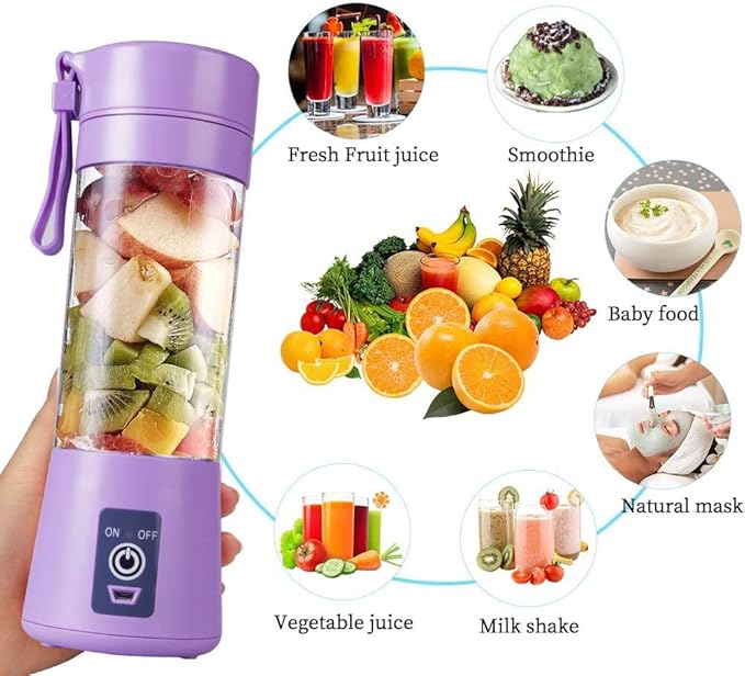Mini Portable Blender For Milkshakes & Smoothies - USB Charging, Small Juice Cup Blender
