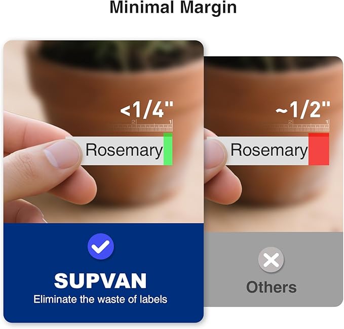 SUPVAN G15M Mini Portable Label Maker Machine with Heat Shrink Tube, Rechargeable 1200mAh Battery Thermal Transfer Printer, Compatible with Multi-Type Label, Home, Garage, Office & Outdoor