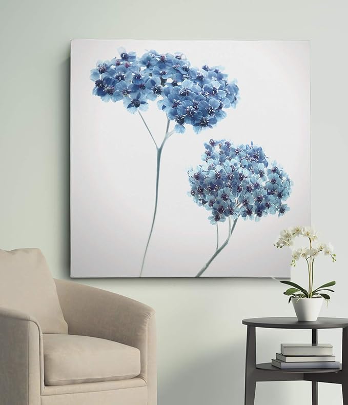Wexford Home Gorgeous Blue III-Canvas Prints Wrapped Gallery Wall Art | Stretched and Framed Ready to Hang 40x40 Multicolor