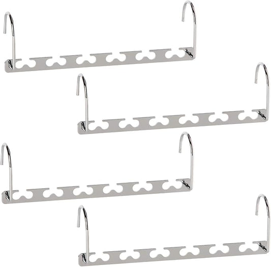 GEFTOL Space Saving Hangers Metal Hanger Magic Cascading Hanger Closet Clothes Organizer(4 Pack)