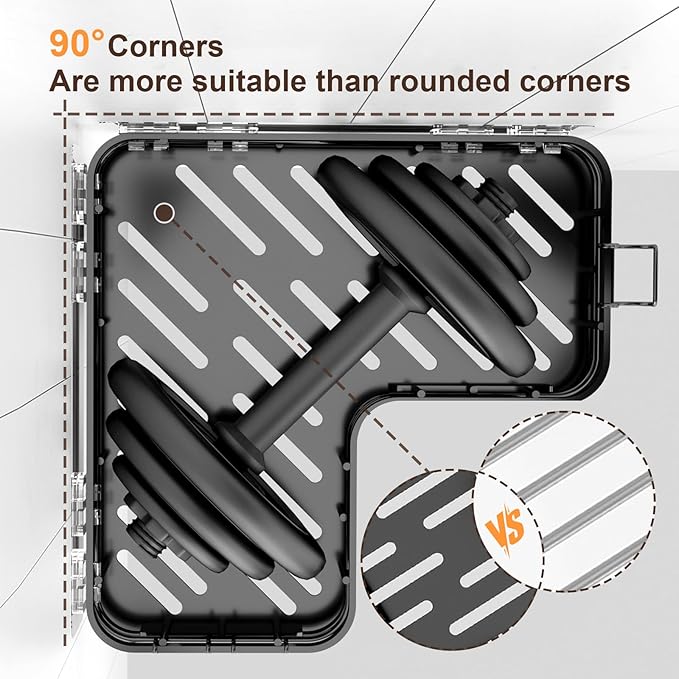 Large Capacity Shower Caddy, Heavy-Duty Adhesive Shower Organizers with Custom Aesthetic Design Soap, No Drilling Corner Shower Shelves, 5 Hooks for Bathroom Accessories - 3 Pack