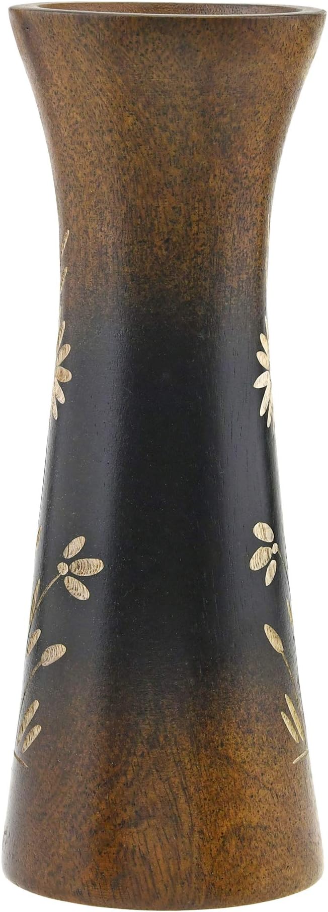 Aeravida Natural Flower Mango Tree Wood Flower Table Floor Vase, 8 inch | Modern Farmhouse Home Décor | Living Room Home Decoration