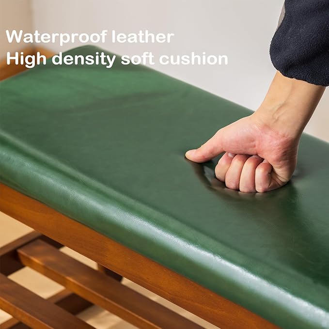 Shoe Rack Bench, Solid Wood Entryway Bench with Flip-Open Storage Box for Entry, Hallway (Green-31.5")