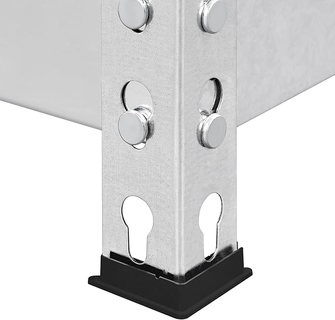 Yaheetech Storage Shelves 5 Tier Garage Shelving Heavy Duty Garage Shelves Adjustable Metal Shelving Unit Utility Rack Industrial Shelving for Warehouse Pantry Closet, 35.5″W × 17.5″D × 72″H, Silver