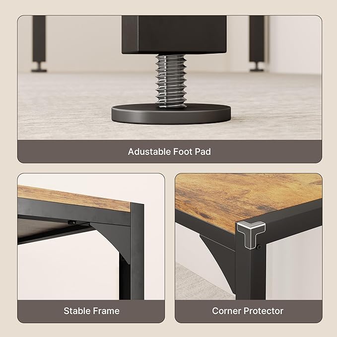 Gizoon Dining Table Set for 2, Kitchen Table Set for 2 with Steel Frame, Kitchen Table with 2 Benches for Small Space, Space Saving Design for Restaurant, Living Room, Retro